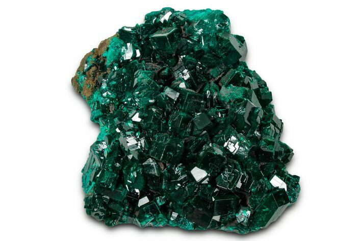 Large Emerald-Green Dioptase Crystals - Congo #343354